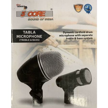 5 Core Dual Instrumental Microphone Set For Bass Mic And Treble Mic TABLA MICROPHONE SET